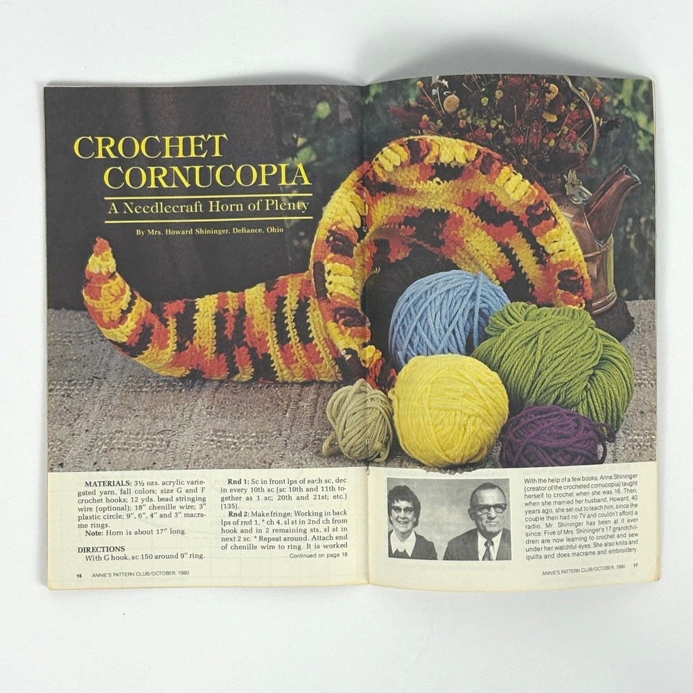 Annies Pattern Club 1980‎ Vol 1 Lot 3-6 Vintage Crochet Needlecraft Pattern - Picture 5 of 7